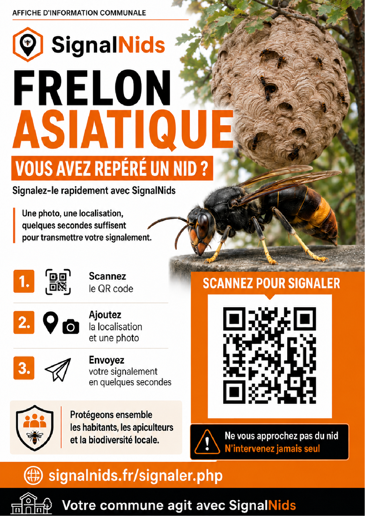 Lot de 5 affiches A4 SignalNids